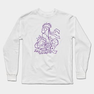 Beaker Meep muppets Retro Purple Long Sleeve T-Shirt